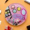 8 Count Spa Party Pink Color Paper Dinner Plates 9 Inch for Girls Night and Bridal Shower